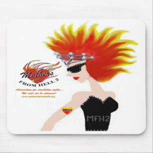 MFH2 - Flaming Hair & Tiara Mousepad