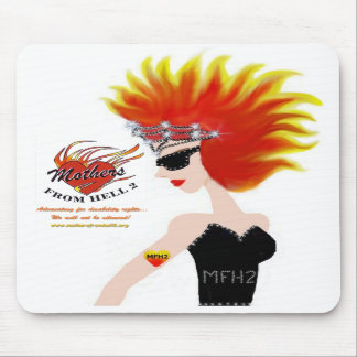 MFH2 - Flaming Hair & Tiara Mousepad