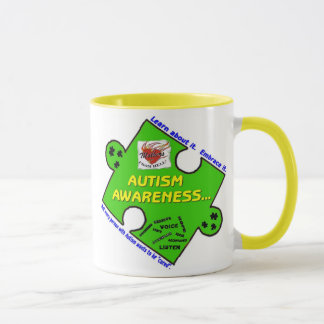 MFH2 MUG - LargeGreenPuzzlePieceBorderWords