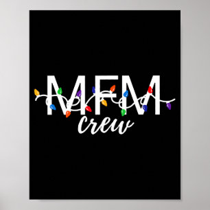 Mfm Crew Christmas Maternal Fetal Medicine Obgyn N Poster