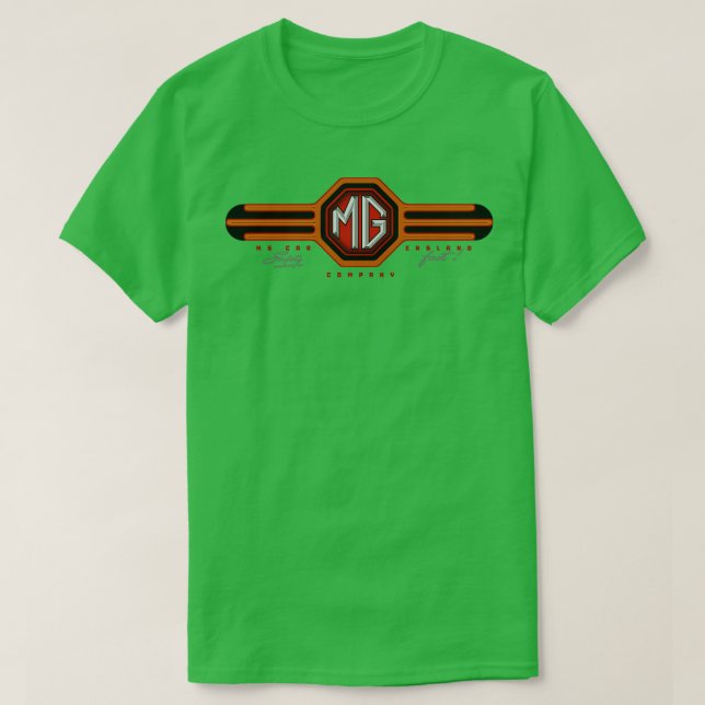 MG cars England T-Shirt (Design Front)
