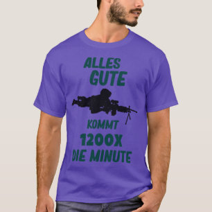 MG Maschinengewehr Soldaten Fun T-Shirt