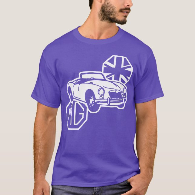 MG MGA Classic British Sports Car retro T-Shirt (Front)