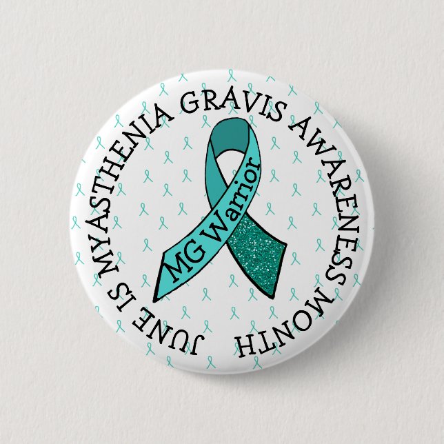 MG Warrior Awareness Ribbon Button (Front)