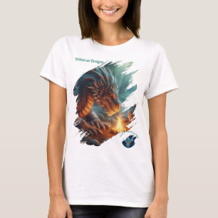 Mga Dragon Tribal Fire Dragon Fantasy Art T-Shirt
