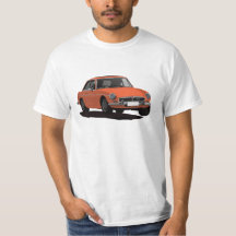 MGB GT V8 - orange - yellow - brown colours