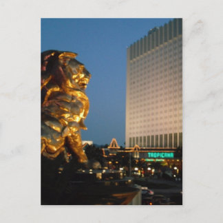 MGM Lion over looking the Las Vegas Strip Postcard