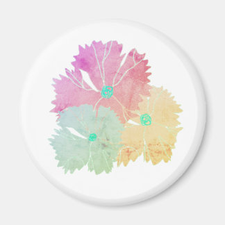 Mgnet with flower design magnet