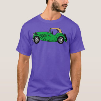 MGTD MG TD British Racing Green Classic Car  T-Shirt