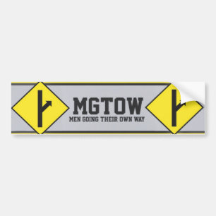 MGTOW - Men Going Their Own Way Bumper Sticker