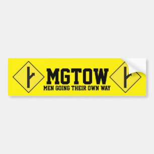 MGTOW - Men Going Their Own Way Bumper Sticker