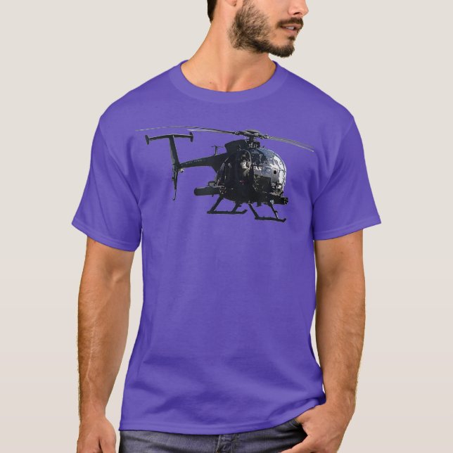 MH6 Little Bird Helicopter T-Shirt (Front)
