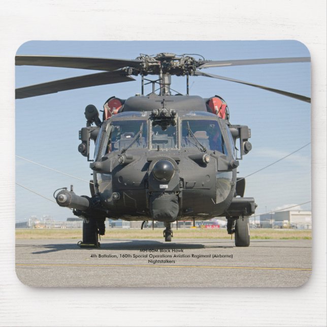 MH-60M Black Hawk Special Operations helicopter Mouse Pad (Front)