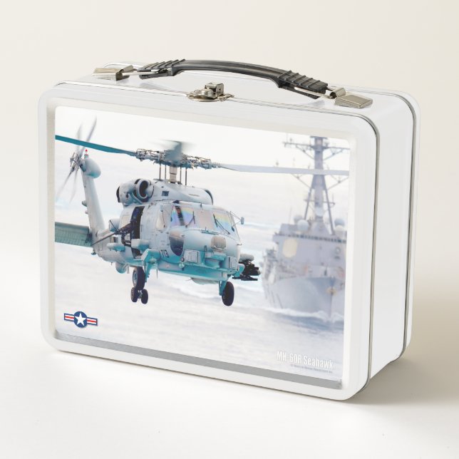 MH-60R SEAHAWK METAL LUNCH BOX (Front)