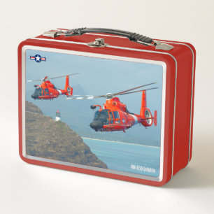 MH-65D DOLPHIN METAL LUNCH BOX