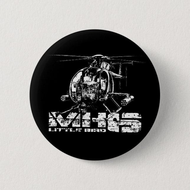 MH-6 Little Bird 2 Inch Round Button (Front)