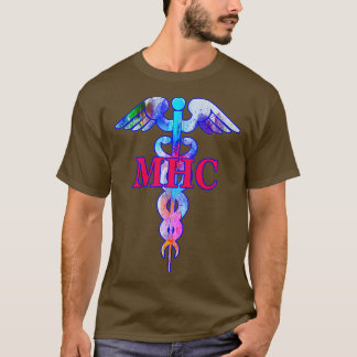 MHC Mental Health Counsellor Caduceus herapist Psy T-Shirt