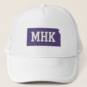MHK Kansas Manhattan KS State Abbreviation Trucker Hat
