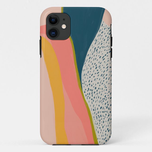 MHN PHONE CASE Brightly Coloured Abstract (Back)
