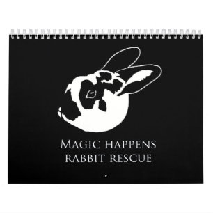 MHRR Honeybadger Bunny Rabbit 12 month calendar