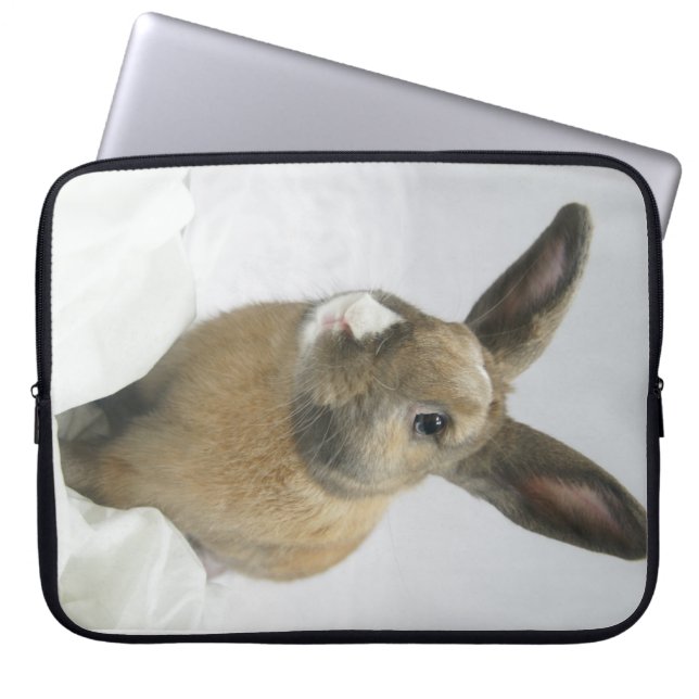 MHRR Honeybadger Bunny Rabbit 15" laptop sleeve (Front)