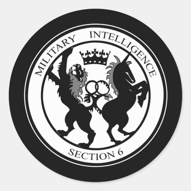MI6 Logo Classic Round Sticker (Front)