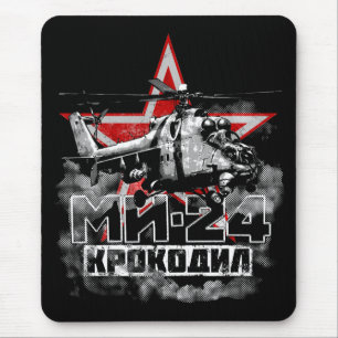 Mi-24 Soviet large helicopter Mouse Pad