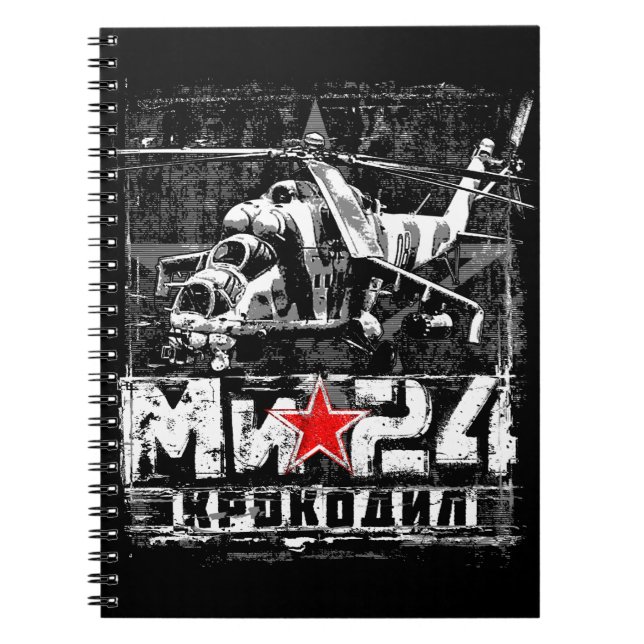 Mi-24 Soviet large helicopter Notebook (Front)