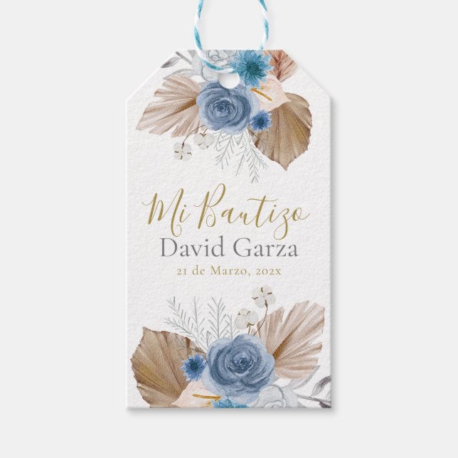 Mi Bautizo  gift tag (Front)