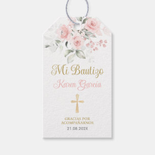 Mi Bautizo Thank you Gift Tags