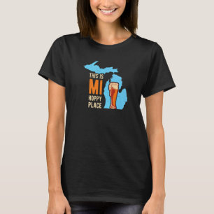 Mi Beer Drinking   Michigan Brewery Microbrew T-Shirt