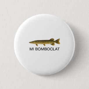 Mi Bomboclat Funny Fish Jamaican Slang Graphic  6 Cm Round Badge