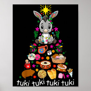 Mi Burrito Sabanero Mexican Christmas Donkey Spani Poster