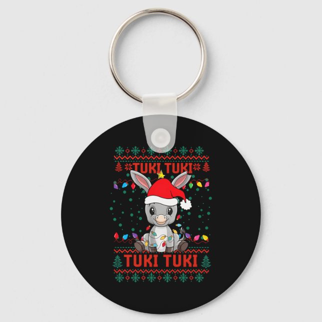 Mi Burrito Sabanero Mexican Tuki Tuki Latino Xmas  Key Ring (Front)