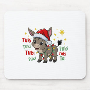 Mi Burrito Sanero Mexican Christmas Donkey Spanish Mouse Pad