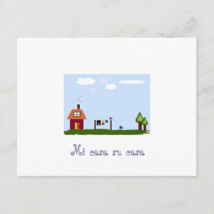 Mi casa su casa house warming invitation