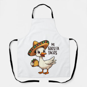 Mi Goose ta tacos Funny Mexican Taco Lovers Apron