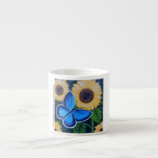 Mi Mariposa Azul Espresso Cup