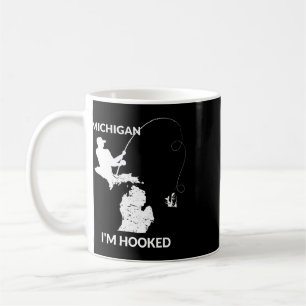 Mi Michigan Fishing Jersey Gift For Fishermen And Coffee Mug