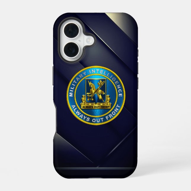 MI Military Intelligence  iPhone 16 Case (Back)