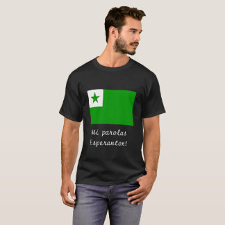 Mi parolas Esperanton Esperanto flag t-shirt