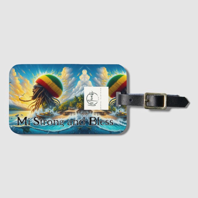 Mi Strong And Bless Luggage Tag (Front Horizontal)