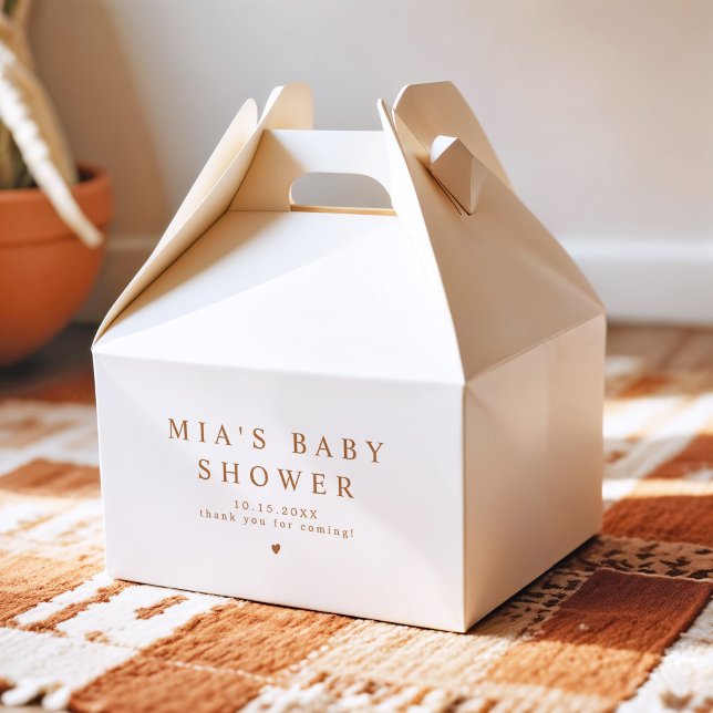 MIA Arched Boho Terracotta Baby Shower Favour Box (Creator Uploaded)