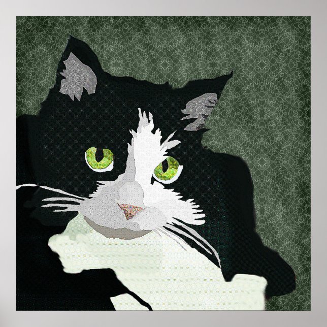 Mia Art Green Canvas Poster (Front)