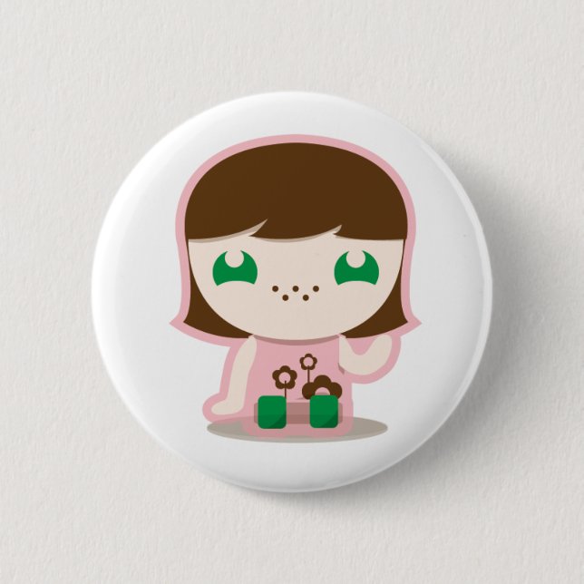 mia, boo & friends button (Front)