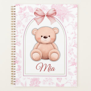 Mia Custom Pink Teddy Bear Nursery Design Planner