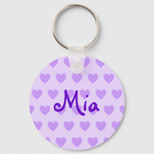 Mia in Purple Key Ring