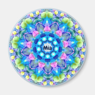 MIA ~ Personalised Easter Pattern Fractal ~ Magnet