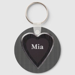Mia Stole My Heart Keychain
