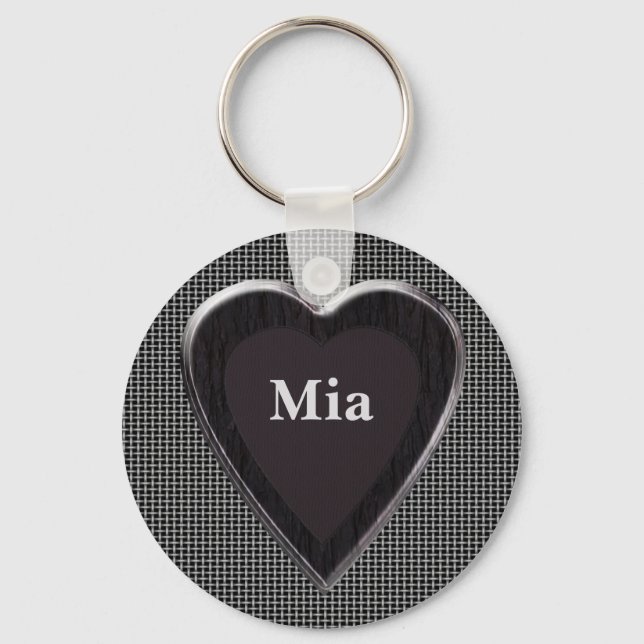 Mia Stole My Heart Keychain (Front)